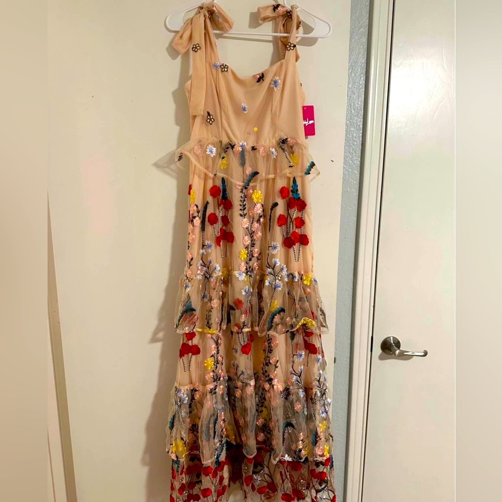 Buddy Love Edie Tie Strap Floral Dress XSMALL *New with tags!*